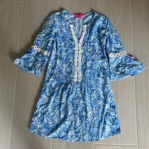 Lilly Pulitzer Hollie Tunic Dress Turtley Awesome Blue